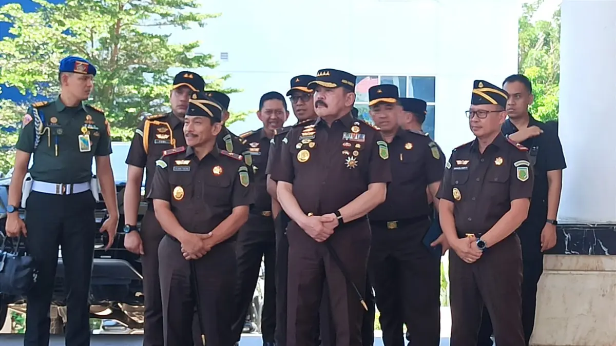 Jaksa Agung Republik Indonesia saat melakukan kunjungan kerja di kantor Kejaksaan Tinggi Sulawesi Tengah, Kota Palu, Kamis (7/5/2026). (Foto: Wahono)