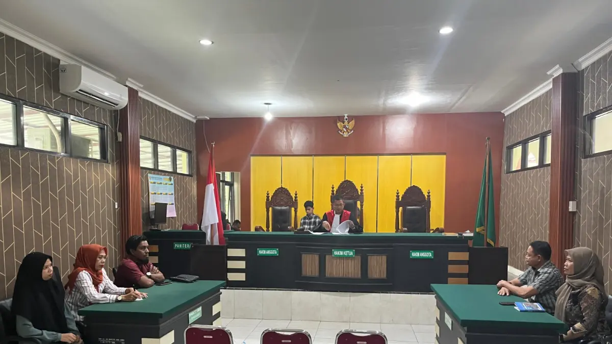 Suasana sidang praperadilan dugaan undue delay di Pengadilan Negeri Palu, Rabu (6/5/2026).