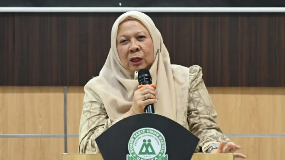 Wakil Gubernur Sulawesi Tengah dr. Reny Lamadjido menargetkan RS Undata bertaraf internasional saat membuka verifikasi rumah sakit pendidikan.(Ro. Adpim Sulteng)