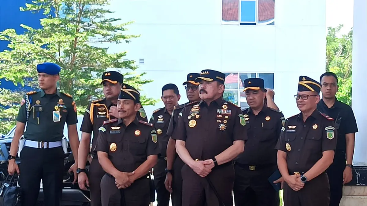 Jaksa Agung Republik Indonesia melakukan kunjungan kerja ke Kantor Kejaksaan Tinggi Sulawesi Tengah. (Foto : Wahono)