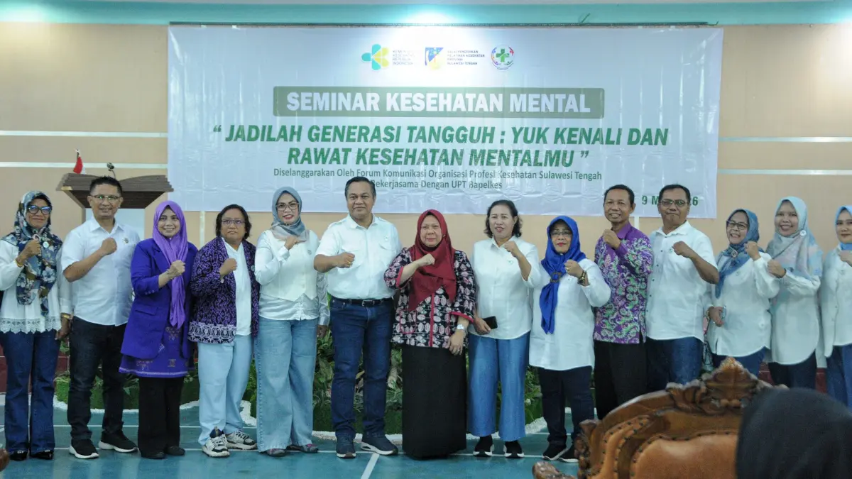 Pembukaan Seminar Kesehatan Mental bertema “Jadilah Generasi Tangguh: Yuk Kenali dan Rawat Kesehatan Mentalmu” di BPMP Provinsi Sulawesi Tengah, Sabtu (9/5/2026).(Mugni Supardi)