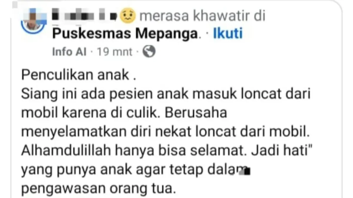 KLARIFIKASI HOAKS: Kapolsubsektor Mepanga IPDA Yayang Luki bersama personel melakukan pengecekan dan klarifikasi terkait isu dugaan penculikan anak di Desa Kayu Agung, Kecamatan Mepanga, Kamis (7/5/2026).(FOTO: ISTIMEWA/RADAR PALU).