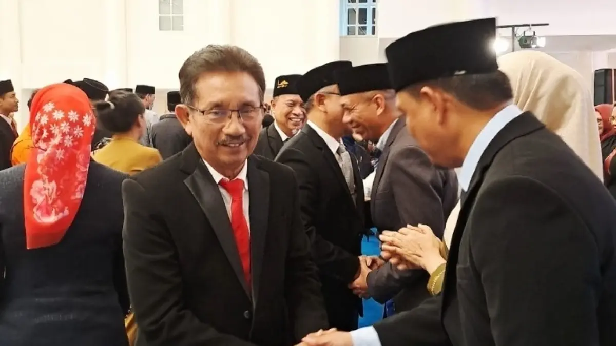 PELANTIKAN: Wakil Ketua Komisi I DPRD Sulteng, Elisa Bunga Allo, saat menghadiri pelantikan pejabat pratama Pemprov Sulteng, Senin (11/5/2026).(FOTO: HUMAS DPRD SULTENG/RADAR PALU).