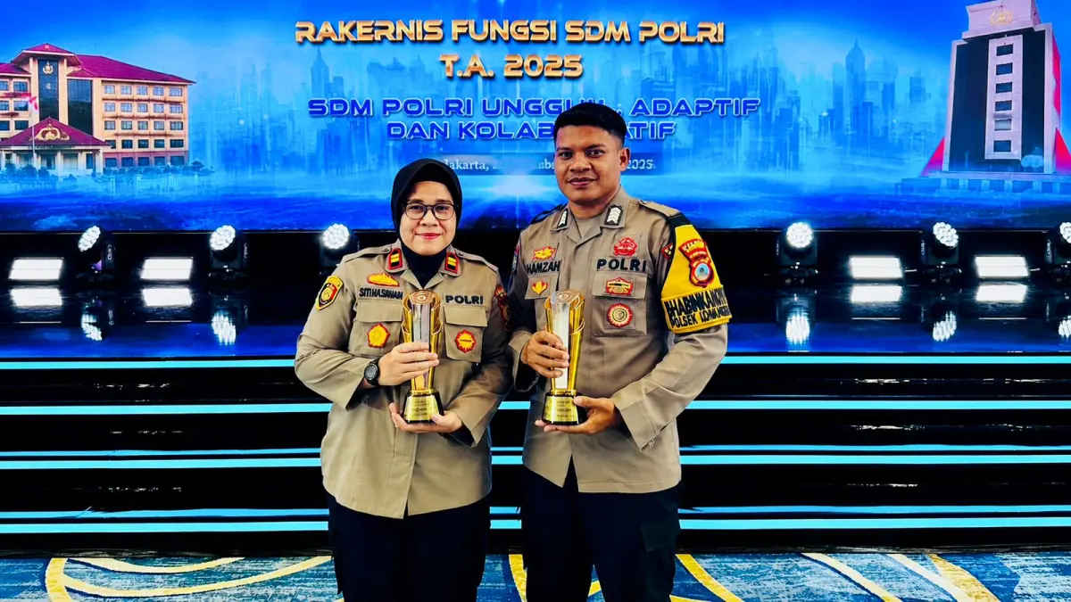 AKP Siti Elminawati bersama Bripka Hamzah Ladema masuk daftar kandidat Hoegeng Awards 2026 mewakili Polda Sulawesi Tengah berkat dedikasi dan pelayanan kepada masyarakat.