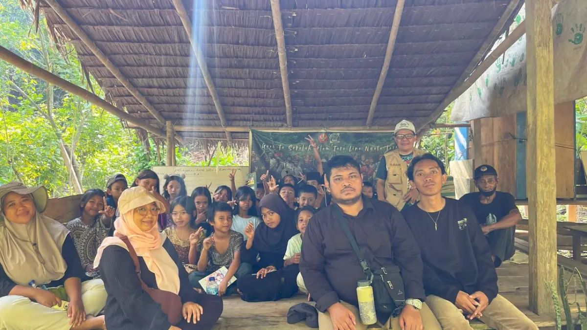 Tim peneliti BRIN di Sekolah Alam Toro yang dikelola Said Tolao.