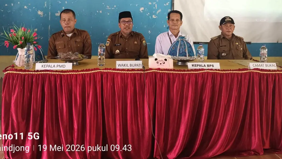 DIBUKA: Wabup Buol Moh. Nasir Daimaroto, saat membuka kegiatan Desa Cinta Statistik, Selasa (19/5/2026).(FOTO: DINAS KOMINFO BUOL/RADAR PALU).