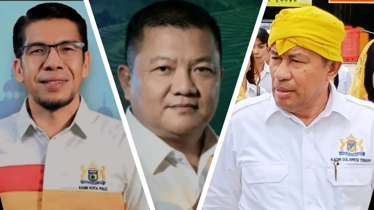 Tiga calon Ketua Umum KADIN Sulawesi Tengah, Gufran Ahmad, Endi Hermawan dan Moh. Nur Dg. Rahmatu. (IST-Kolese Foto) 