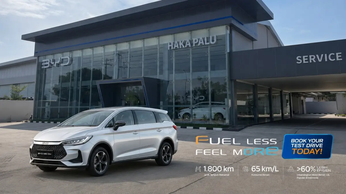 BYD kembali menghadirkan inovasi terbaru di industri otomotif Indonesia melalui peluncuran BYD M6 DM yang berlangsung di Jakarta, 18 Mei 2026.