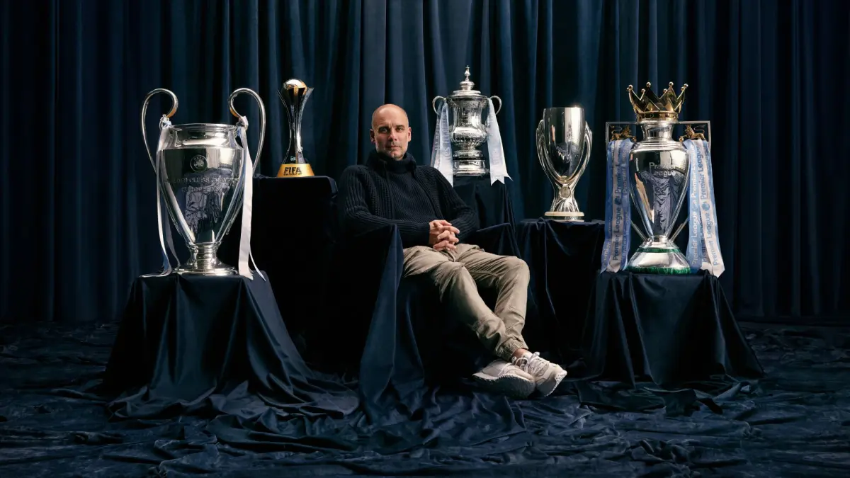 Pep Guardiola resmi mengumumkan akan meninggalkan kursi pelatih Manchester City pada musim panas 2026.(mancity.com)