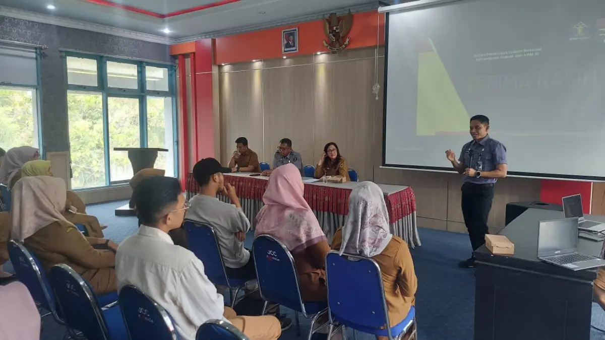 Sosialisasi PT Perseorangan yang digelar Kantor Wilayah Kementerian Hukum Sulawesi Tengah (Kanwil Kemenkum Sulteng) bersama Dinas Pariwisata Provinsi Sulawesi Tengah, Senin (25/5/2026).