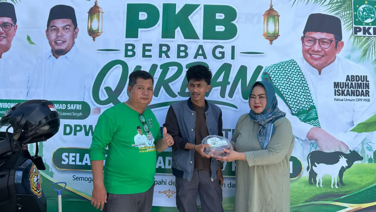 Semangat berbagi dan kepedulian di Hari Raya Iduladha 1447 H. DPW PKB Sulteng menyalurkan daging kurban kepada masyarakat sebagai wujud kebersamaan, keikhlasan, dan hadir untuk sesama.