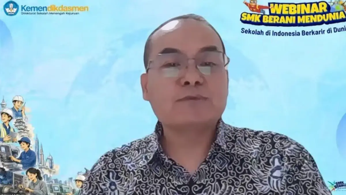 Direktur Jenderal Pendidikan Menengah dan Pendidikan Khusus Kemendikdasmen Tatang Muttaqin mendorong lulusan SMK memanfaatkan peluang kerja global di tengah meningkatnya kebutuhan tenaga terampil di berbagai negara maju.(Kemendikdasmen)