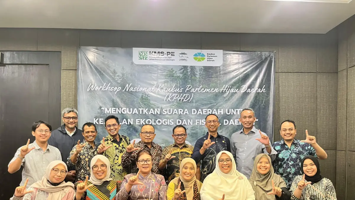 Anggota Kaukus Parlemen Hijau Daerah (KPHD) bersama perwakilan organisasi masyarakat sipil mengikuti forum diskusi di Jakarta, 3–4 Juni 2026.
