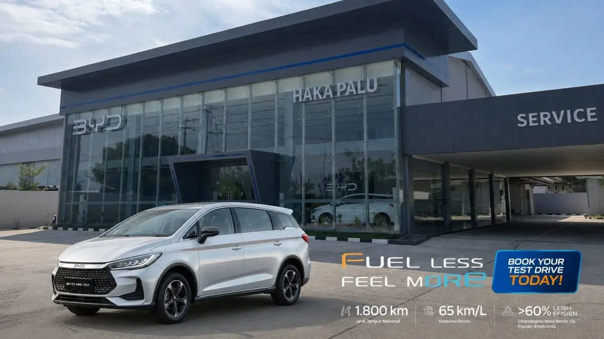 BYD M6 DM hadir untuk menjawab kebutuhan masyarakat akan kendaraan yang hemat operasional sekaligus nyaman digunakan.