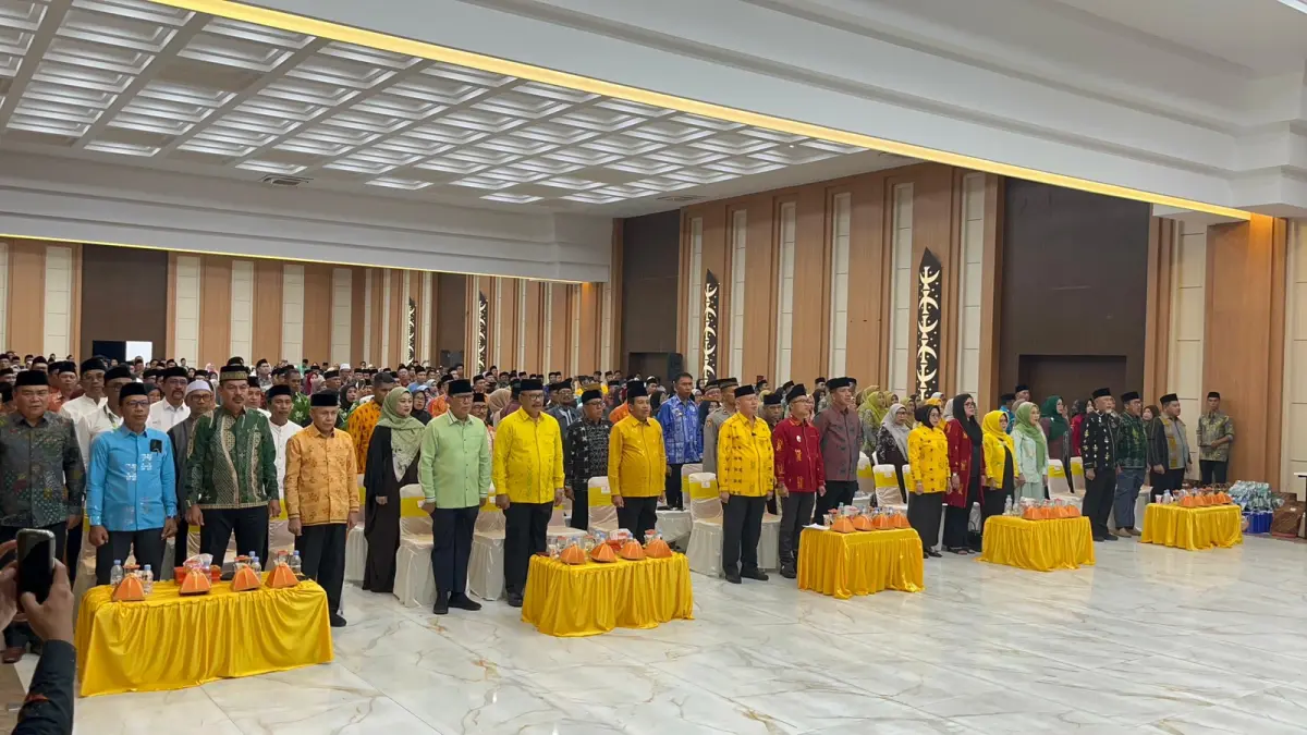 MENYAMBUT: Suasana penyambutan para kafilah MTQ XXXI tingkat Provinsi Sulawesi Tengah di Kabupaten Sigi, Sabtu (6/6/2026).(FOTO: ANGEL SUMBARA/RADAR PALU). 