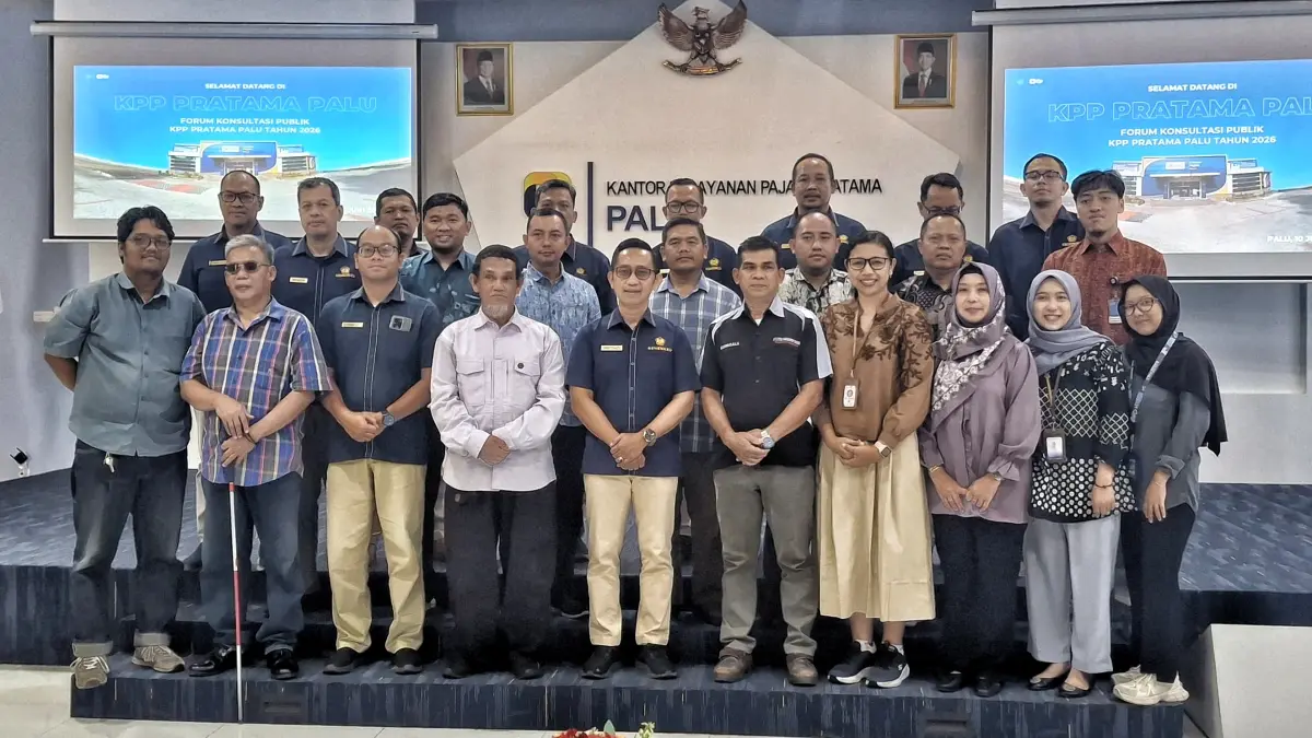 Kantor Pelayanan Pajak (KPP) Pratama Palu menggelar Forum Konsultasi Publik (FKP) yang merupakan langkah penting dalam meningkatkan kualitas pelayanan pajak yang bertempat di Aula KPP Pratama Palu.(Ismail Kamur)
