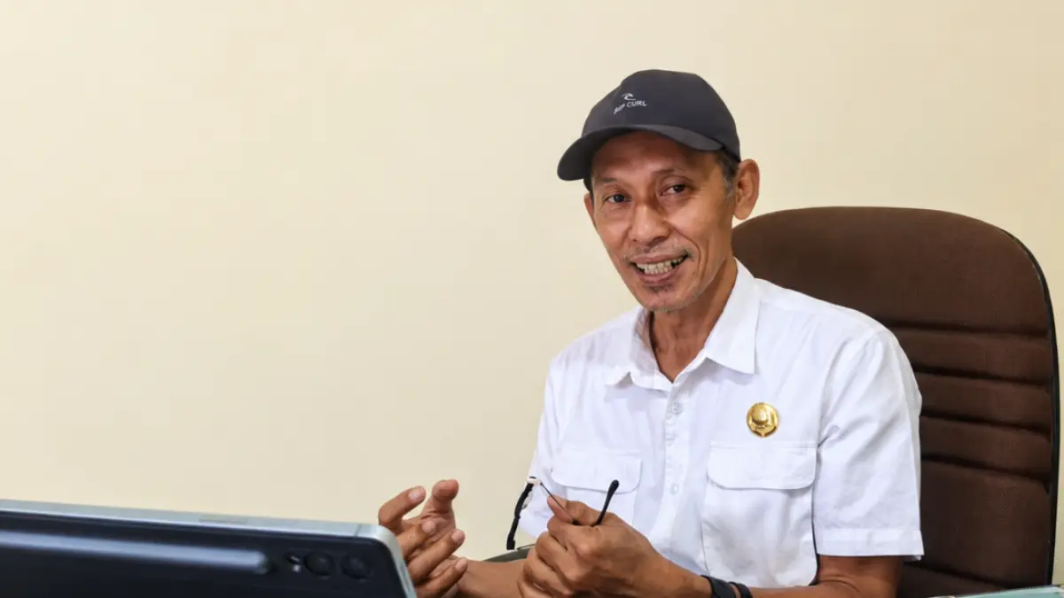 Kepala Dinkes Kota Palu, Rochmat Jasin Moenawar jelaskan tingginya kasus HIV pada usia produktif di Kota Palu. FOTO Annisa Tri Yusnida/Radar Palu&nbsp;