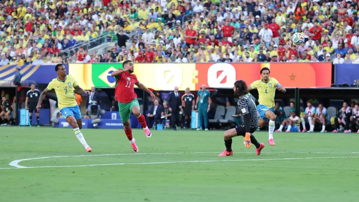 Timnas Brasil harus puas berbagi poin setelah bermain imbang melawan Maroko dalam lanjutan fase grup Piala Dunia 2026. (Twitter/@FabrizioRomano)