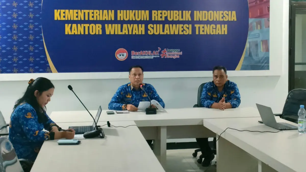 Kanwil Kemenkum Sulteng terus memperkuat tata kelola dokumentasi dan informasi hukum di daerah melalui kegiatan Sosialisasi Pengelolaan JDIH.&nbsp;