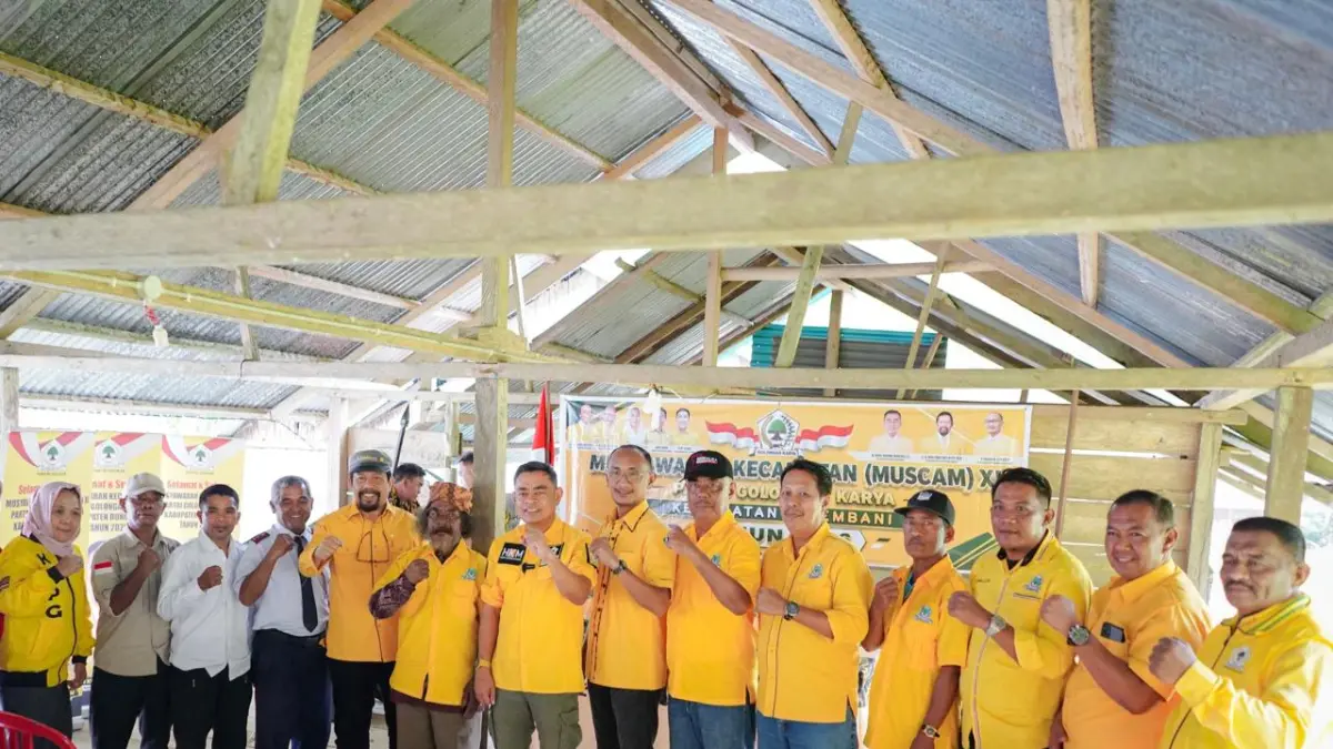 KONSOLIDASI: DPD II Partai Golkar Kabupaten Donggala, konsolidasi di tingkat kecamatan, salah satunya di Kecamatan Pinembani, Rabu 17 Juni 2026.(FOTO: ISTIMEWA/RADAR PALU).&nbsp;
