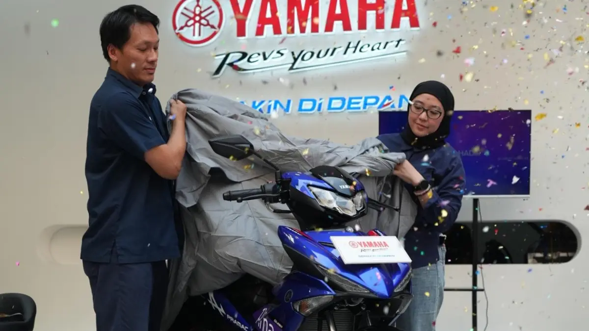  PT Yamaha Indonesia Motor Manufacturing (YIMM) meluncurkan MX King 150 Prima Pramac livery.(DOK YAMAHA)
