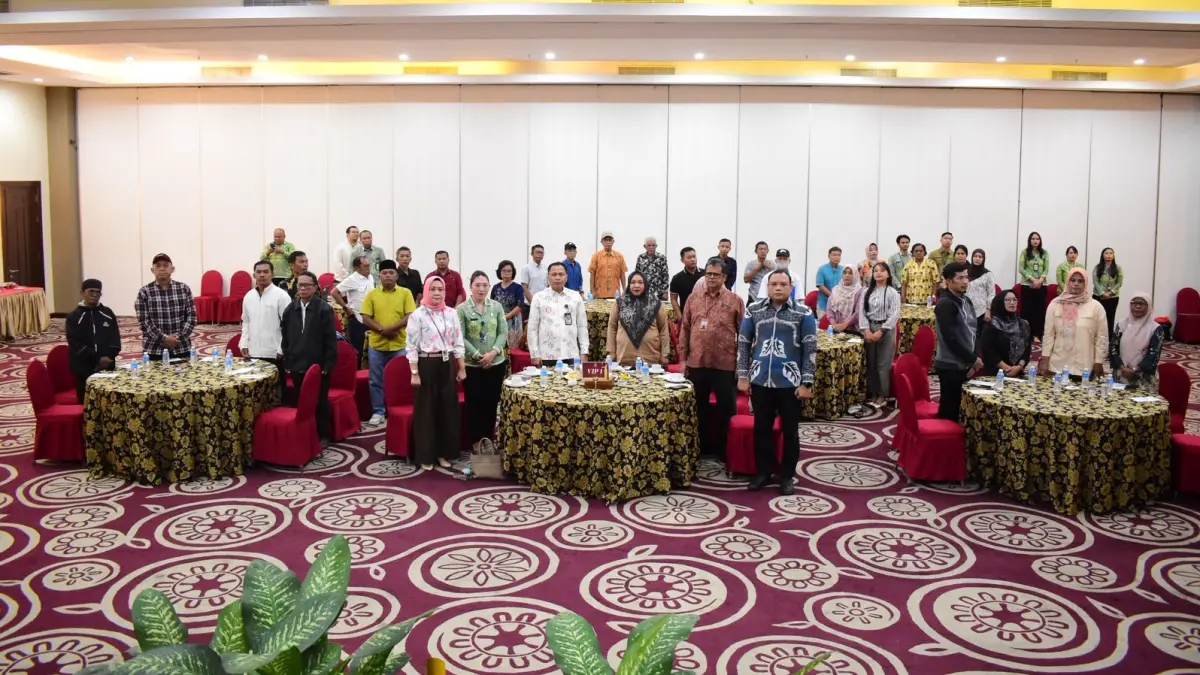 Sosialisasi dan Pendampingan Merek Kolektif Koperasi Merah Putih yang berlangsung secara hybrid di Hotel Sutan Raja Palu, Jumat (19/6/2026).