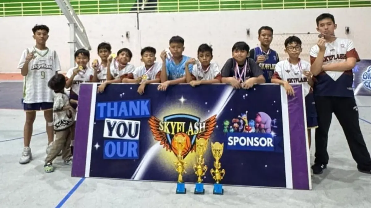 Tim Skyflash berhasil meraih prestasi gemilang Competition Basketball Spendu Vol 4.(Dokumen Skyfalsh)