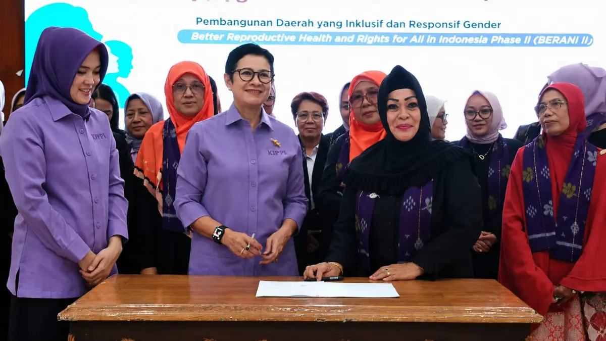 Ketua Kaukus Perempuan Parlemen Republik Indonesia (KPPRI) Nurul Arifin usai menghadiri pelantikan Kaukus Perempuan Politik (KPP) Sulawesi Tengah, Senin (23/6). Dalam kesempatan itu, ia menyampaikan komitmen memperkuat perlindungan perempuan dan anak.
