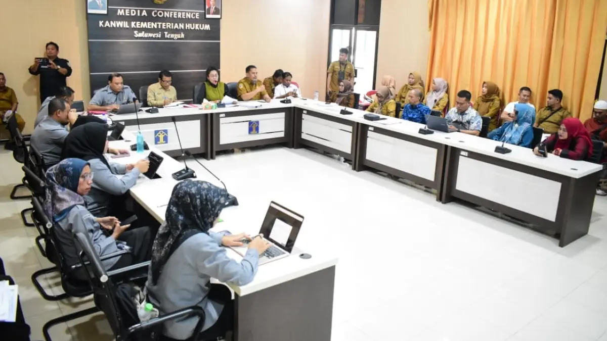Rapat Fasilitasi Harmonisasi Rancangan Peraturan Daerah Kabupaten Parigi Moutong tentang Pengelolaan dan Penyelenggaraan Pendidikan, Selasa (23/6/2026).