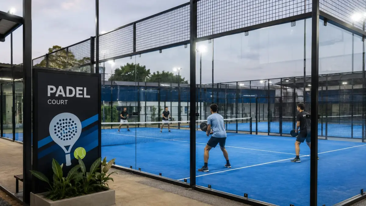 Sejumlah lapangan padel bermunculan di Kota Palu seiring meningkatnya minat masyarakat terhadap olahraga yang sedang populer tersebut. DPMPTSP Kota Palu mengingatkan setiap pelaku usaha tetap wajib memenuhi persyaratan KKPR, dokumen lingkungan, dan Persetujuan Bangunan Gedung (PBG). Foto: Ilustrasi.