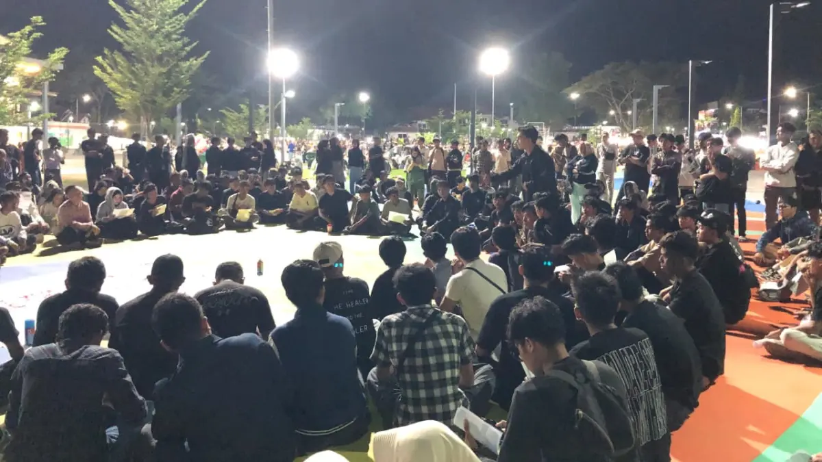 AKSI: Aliansi Masyarakat Tolak LGBT menggelar deklarasi dan konsolidasi gerakan di Taman Vatulemo, Kota Palu, Kamis (25/6/2026), mendesak Pemprov dan DPRD Sulawesi Tengah membentuk Perda Anti-LGBT dan Pencegahan Kekerasan Seksual. (Annisa Wibdy/Radar Palu)