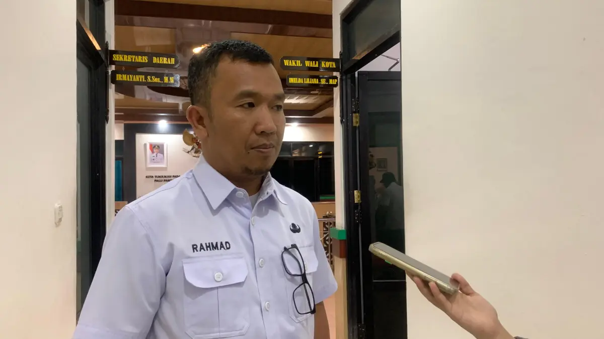 Asisten II Perekonomian dan Pembangunan Setda Kota Palu, Rahmad Mustapa. (Rina Abd Halik)