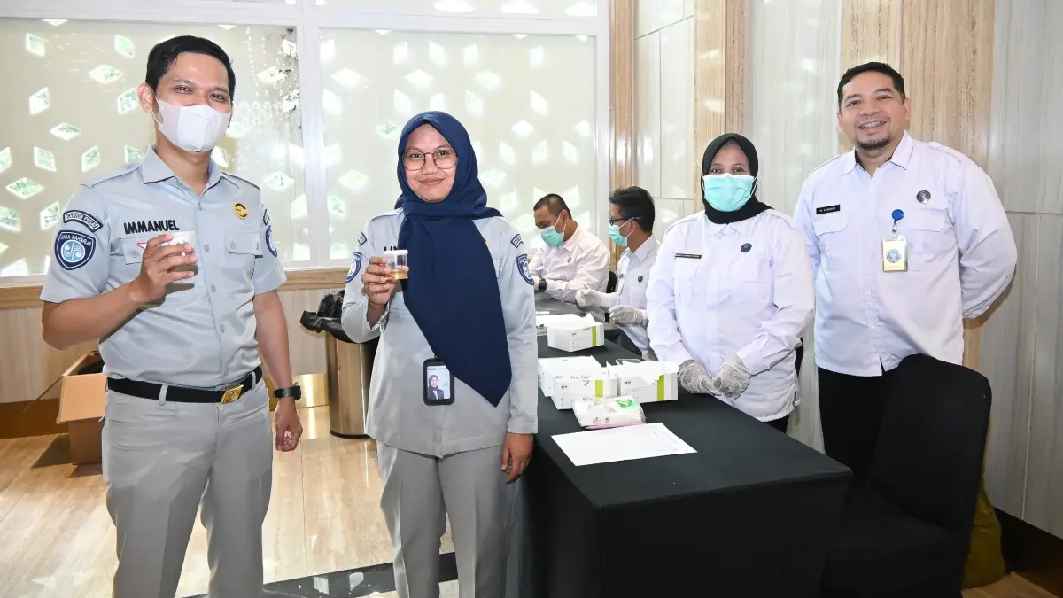  PT Jasa Raharja bekerja sama dengan BNN Provinsi DKI Jakarta menggelar Sosialisasi P4GN, Senin (22/6/2026). 