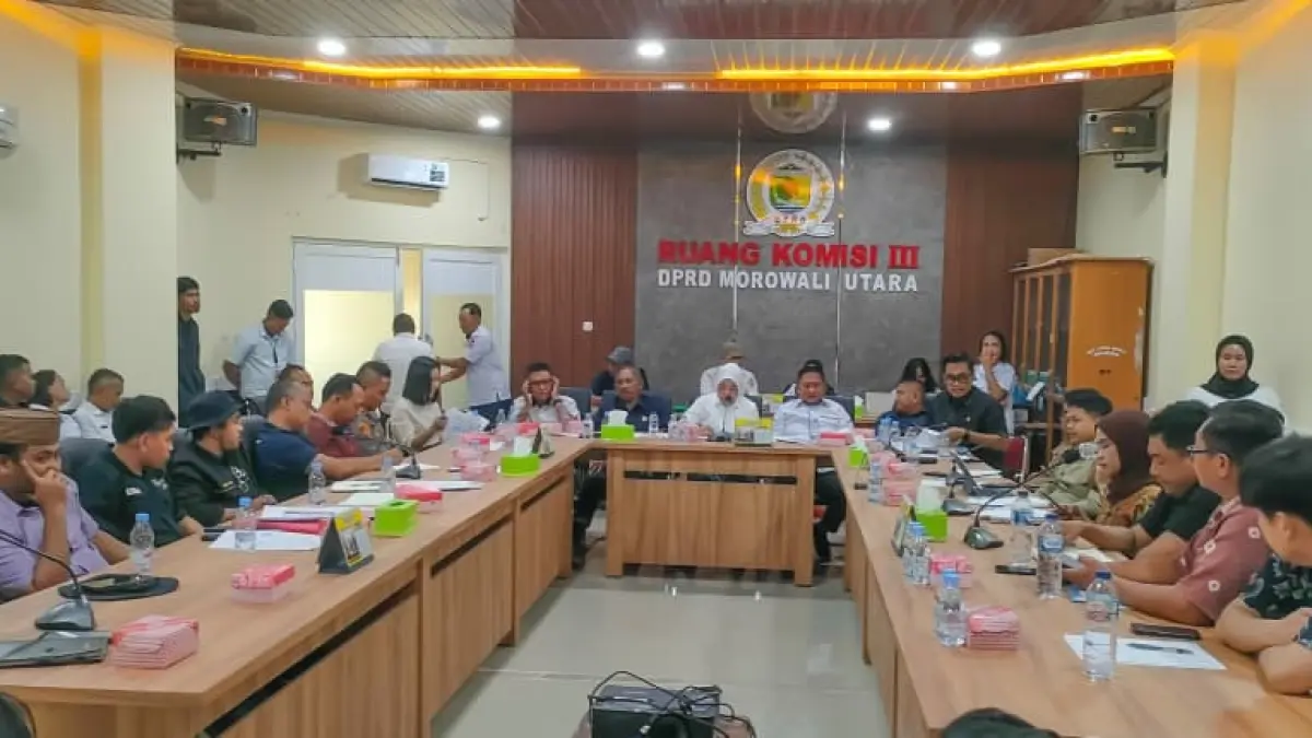 Rapat dengar pendapat yang digelar DPRD Morowali Utara, Rabu (24/6/2026), berakhir buntu setelah manajamen PT PT Nadesico Nickel Industry (NNI) tidak hadir di kesempatan itu. (FOTO: ISTIMEWA/RADAR PALU)
