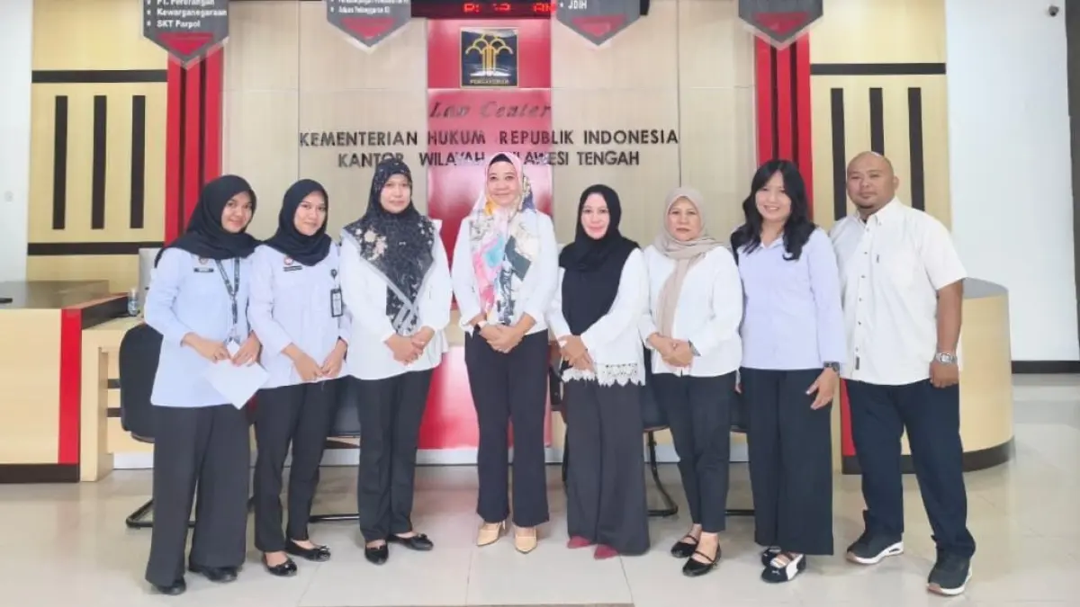 Tim BSK Hukum Kanwil Kemenkum Sulteng menerima kunjungan Tim Analis Kebijakan Pemerintah Daerah Kabupaten Banggai, Rabu (24/6/2026).