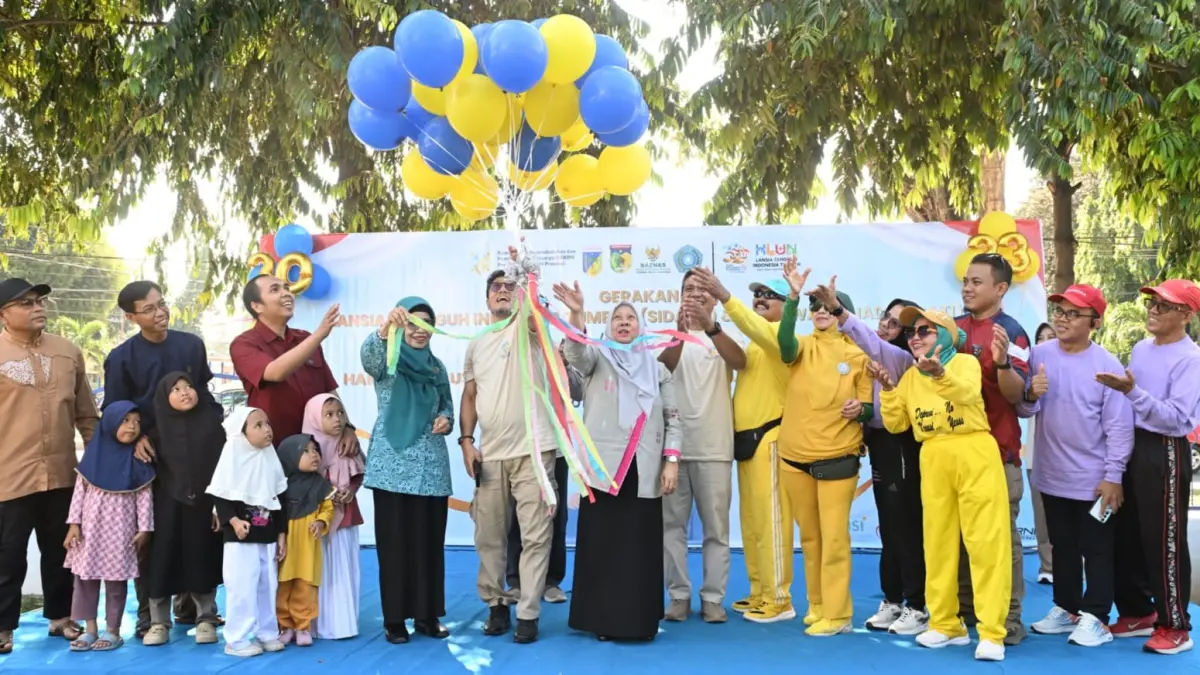 Wakil Gubernur Sulawesi Tengah Reny Lamadjido menghadiri pencanangan Gerakan Ayah Teladan Indonesia (GATI) yang dirangkaikan dengan peringatan HLUN ke-30 Tahun 2026 di Palu, Kamis (25/6). Foto: Ro. Adpim Sulteng&nbsp;