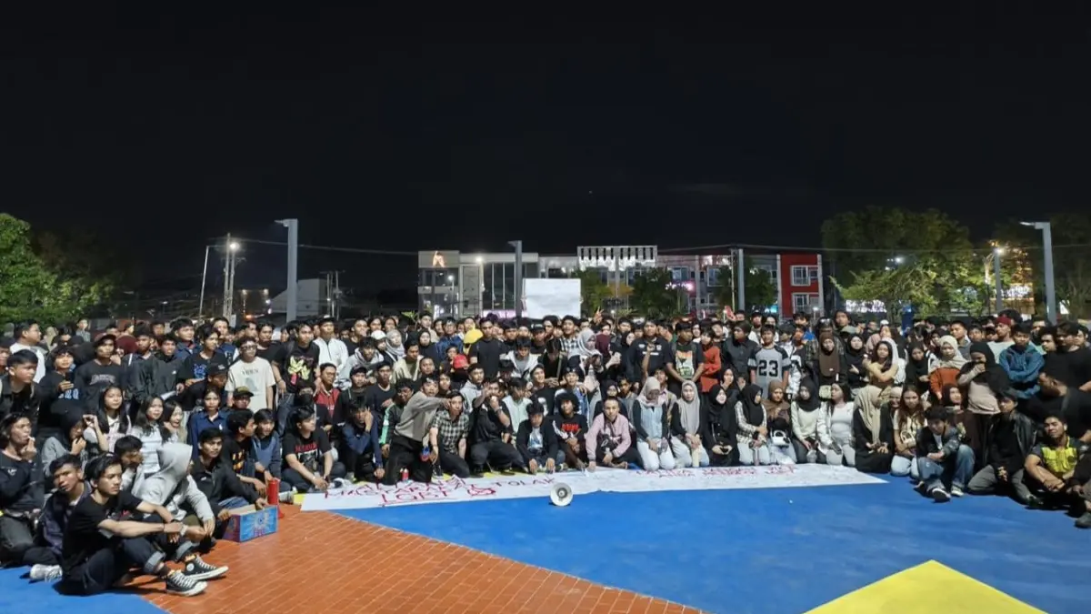 Deklarasi dan konsolidasi Aliansi Masyarakat Tolak LGBT di Taman Vatulemo, Kota Palu, Kamis (25/6/2026).l, diwarnai kisah perjalanan hidup . (Annisa Wibdy / RADAR PALU) 
