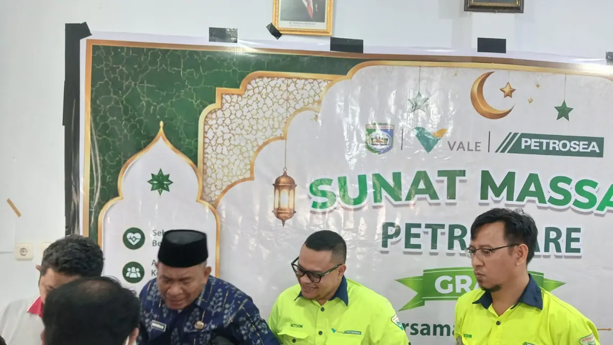 
PT Petrosea menggelar kegiatan sunat massal gratis bagi 130 anak dari 13 desa di Kecamatan Bahodopi dan Bungku Timur, Kabupaten Morowali.&nbsp;