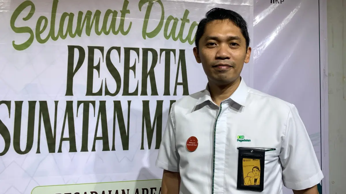 Deputy Bisnis PT Pegadaian Kantor Area Palu, Putra Aspin Rahmatullah.(Rina Abd Halik)