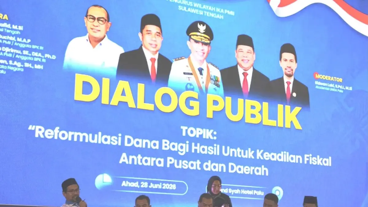 Dialog publik digelar PW IKA PMII Sulawesi Tengah di Grand Sya Hotel Palu, 28 Juni 2026.(Istimewa)