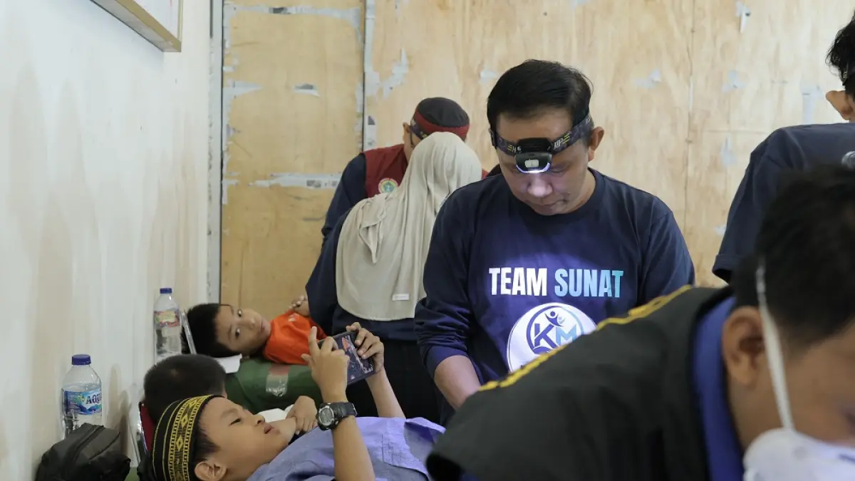 PEDULI : PT IMIP menggelar khitanan massal gratis bagi 150 anak di Bahodopi, Morowali, Sulawesi Tengah. (Dokumentasi PT IMIP)