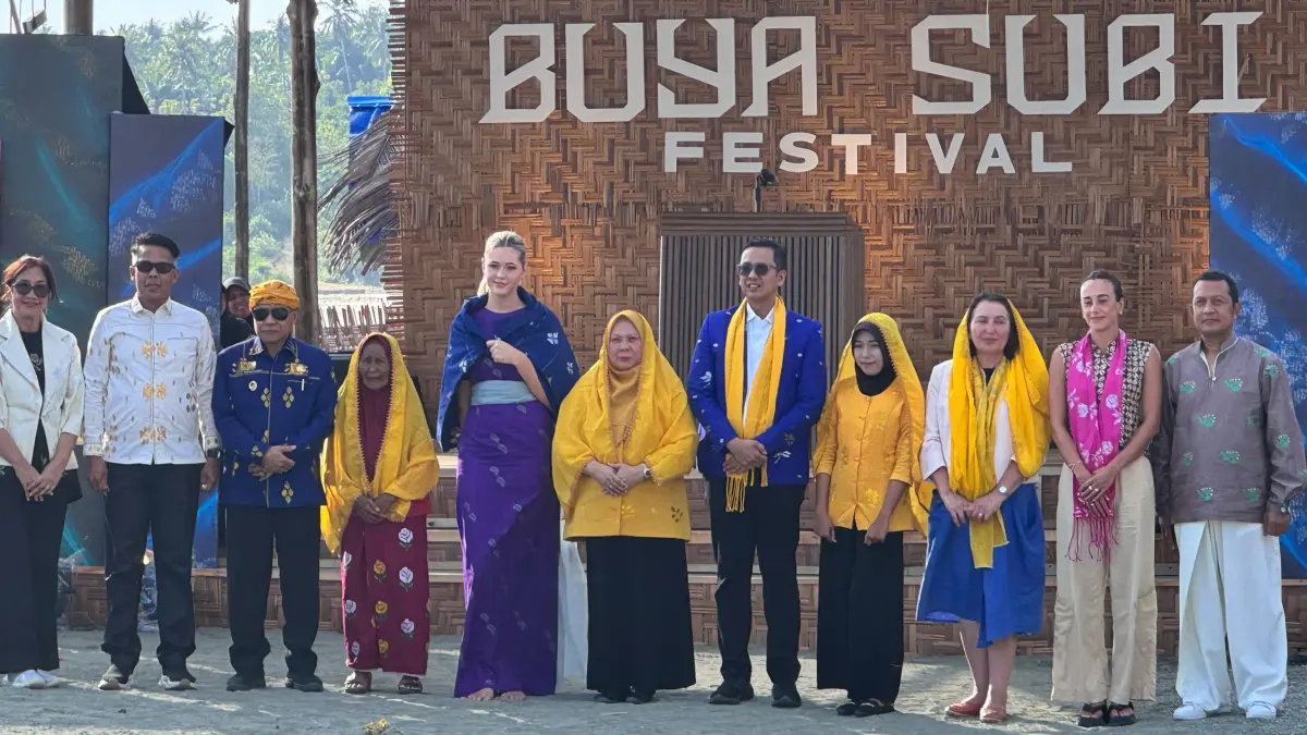 Kanwil Kemenkum Sulteng mendorong penguatan perlindungan kekayaan intelektual terhadap berbagai warisan budaya daerah, termasuk Tenun Buya Subi yang menjadi ikon dalam Buya Subi Festival 2026 di Pantai Towale, Kecamatan Banawa Tengah, Kabupaten Donggala, Selasa (7/7/2026).
