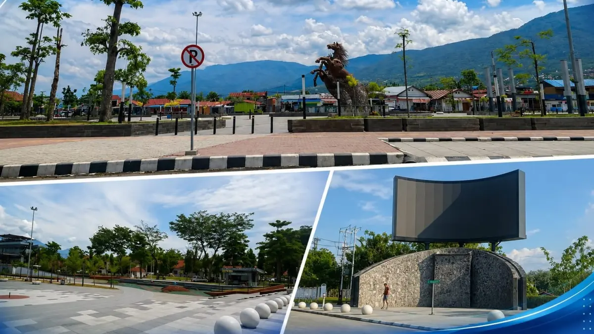 Pemerintah Kota Palu menyiapkan tiga lokasi nonton bareng dan rekayasa lalu lintas untuk mendukung kelancaran kegiatan. FOTO: MOH RAFFY/ RADAR PALU&nbsp;