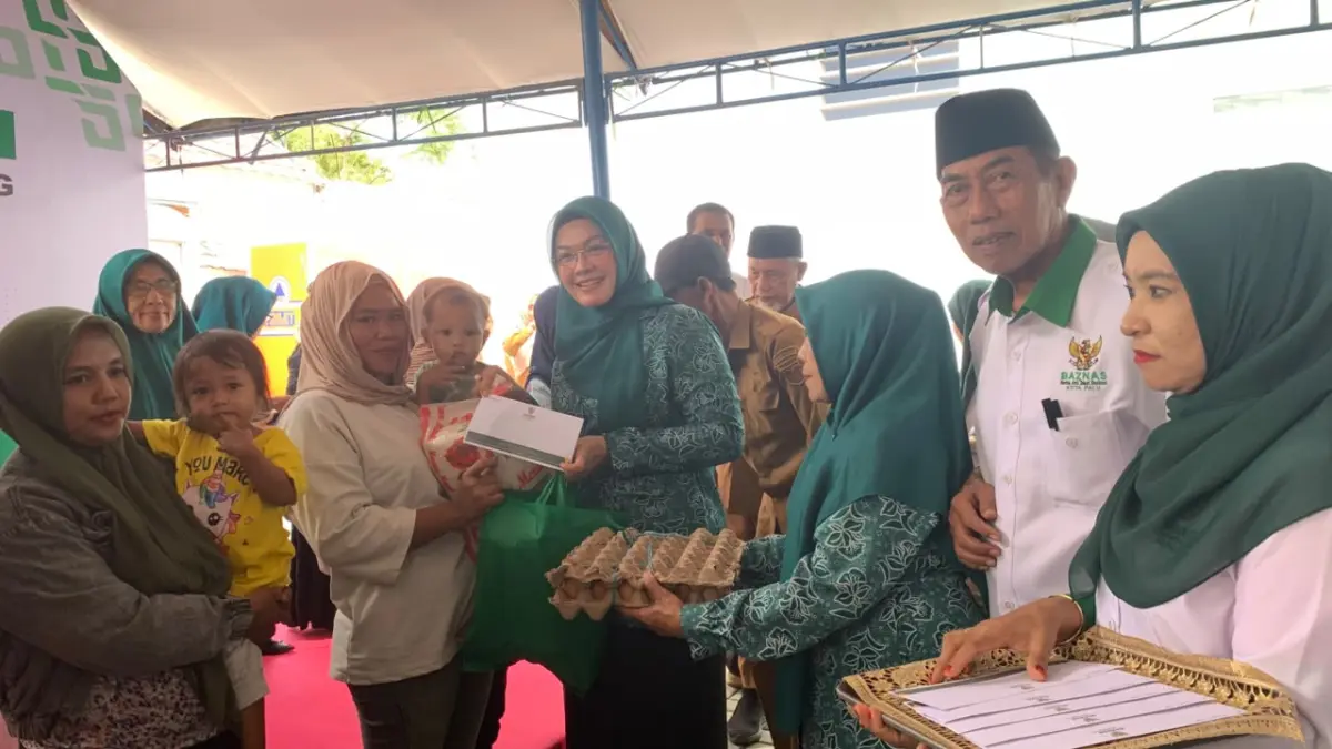 PEMANFAATAN DANA SOSIAL: Badan Amil Zakat Nasional (BAZNAS) Kota Palu mengalokasikan dana zakat sebesar Rp76,5 juta untuk program pencegahan stunting bagi 100 balita.(RINA ABD HALIK)