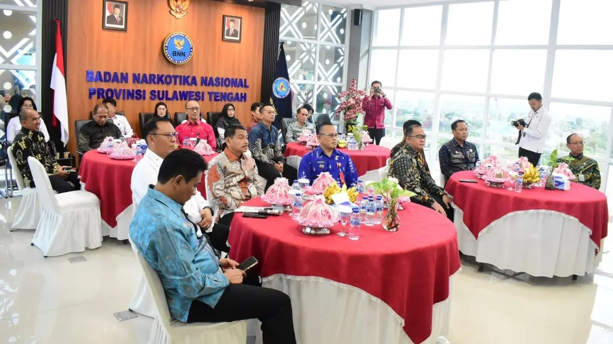 Puncak HANI Tahun 2026 di Kantor BNNP Sulawesi Tengah, Palu. Kamis, (23/7/2026). Kegiatan berlangsung secara virtual dan dipimpin langsung Kepala BNN RI.
