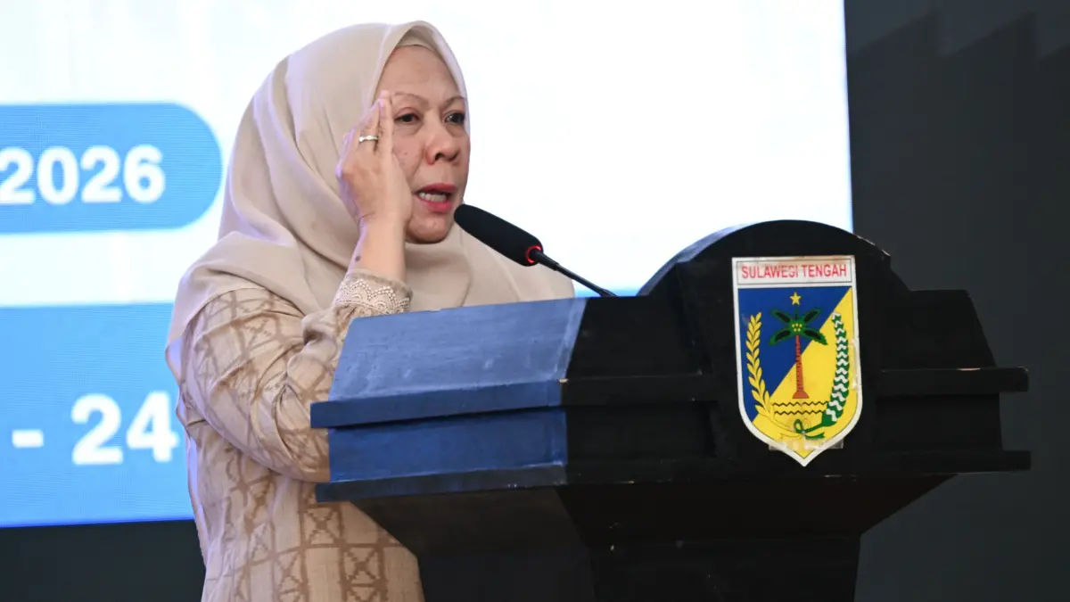 Wakil Gubernur Sulawesi Tengah Reny Lamadjido membuka Workshop dan Inhouse Training Festival Inovasi Kaizen di Gedung Pogombo, Kamis (23/7). Kegiatan diikuti tenaga kesehatan dan tenaga penunjang RS Undata. FOTO: BIRO ADPIM SULTENG&nbsp;