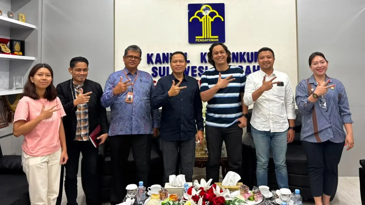 FGD bersama GeKraf Sulteng yang dilaksanakan pada Jumat, 24 Juli 2026, di Ruang Kepala Kantor Wilayah Kementerian Hukum Sulawesi Tengah.