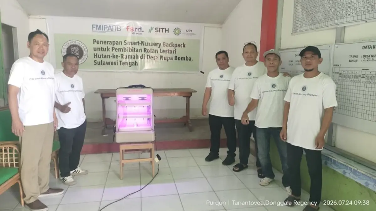 ITB Luncurkan Ransel Cerdas untuk Dukung Persemaian Rotan Lestari di Donggala.(Dokumentasi Pribadi)