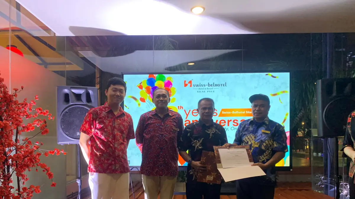 Swiss-Belhotel Palu Rayakan Anniversary Ke-18 dengan Apresiasi Karyawan dan Promo Spesial, Minggu (26/07). FOTO: IST
