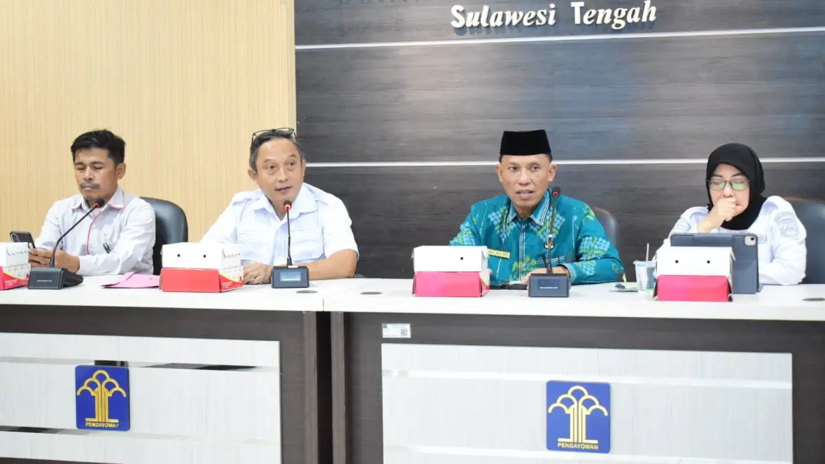 Kanwil Kemenkum Sulteng memfasilitasi harmonisasi Rancangan Peraturan Bupati tentang Kendaraan Dinas Operasional Sewa milik Pemerintah Kabupaten Morowali di Aula Kebangsaan, Kanwil Kemenkum Sulteng, Rabu (29/7/2026).